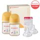[더블하트_유아][더블하트] 3세대 160ml 헤리티지 트윈팩(젖병2개/노꼭지) + 젖꼭지 2개
