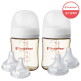 [더블하트][더블하트] 3세대 160ml 베이직 트윈팩(젖병2개/노꼭지) + 젖꼭지 4개