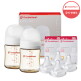 [더블하트][더블하트] 3세대 160ml 베이직 트윈팩(젖병2개/노꼭지) + 젖꼭지 4개