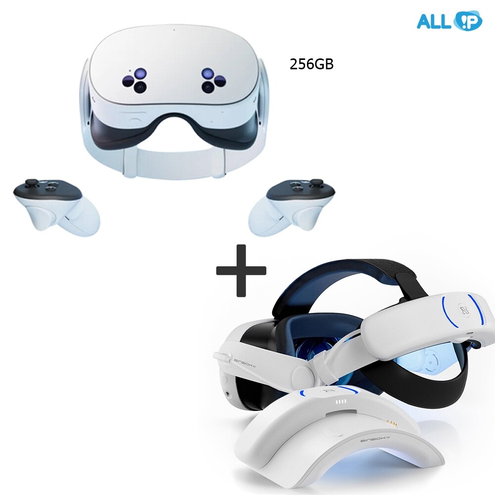 Meta Platforms Technologies, LLC 퀘스트 메타 퀘스트 3S 256G meta quest 3s+ 고용량 배터리 헤드 스트랩 BINBOK VR T3 플러스 8000mAh