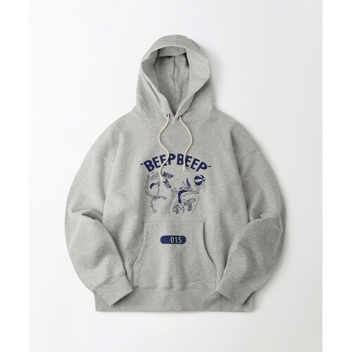 아웃스탠딩 [LOONEY TUNES] HOOD SWEAT(BEEP BEEP)_3%MELANGE GRAY