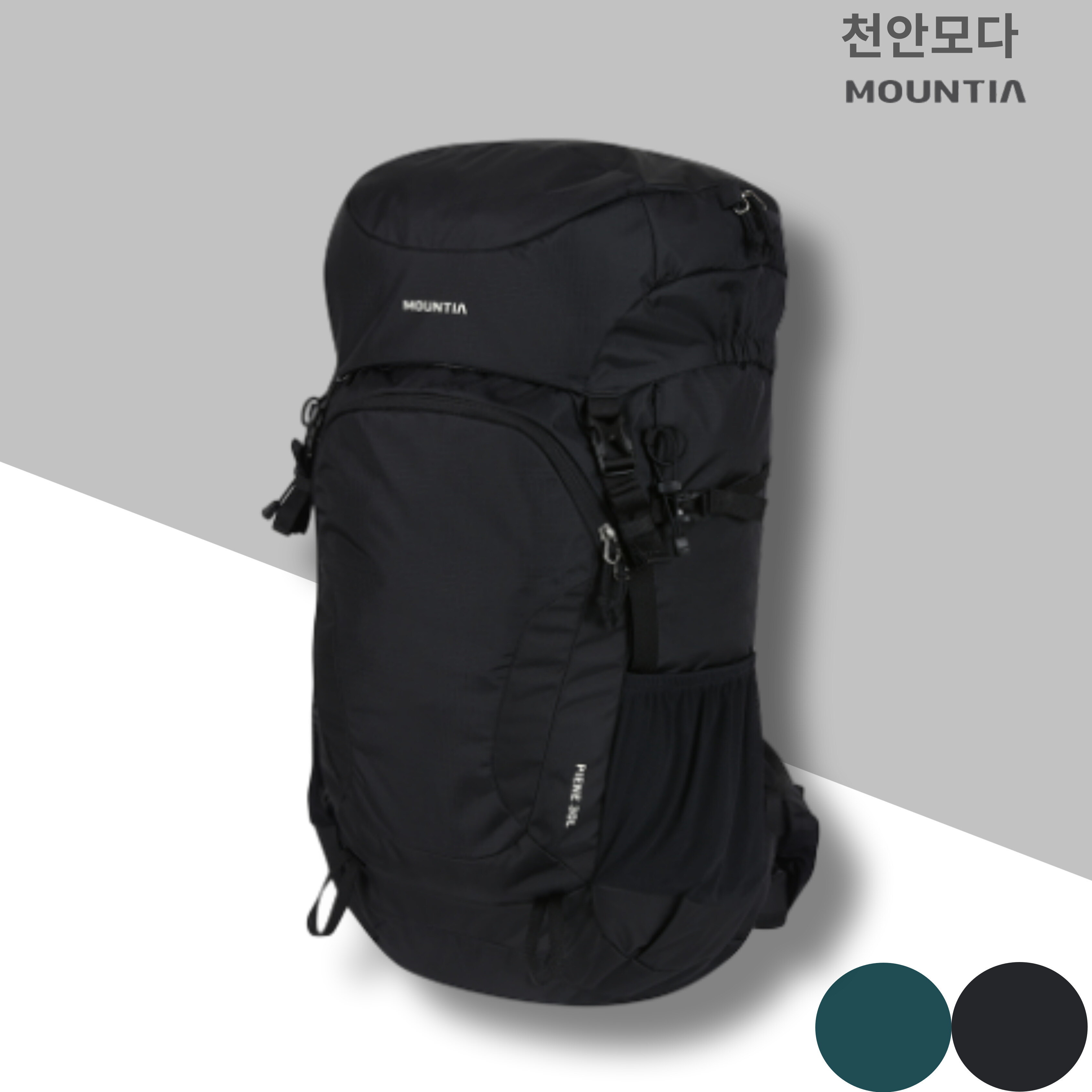 마운티아 (패플) [마운티아]마운티아 30L 용량의 어택형 배낭 파이네30L 2CDKSX4908블랙_CA