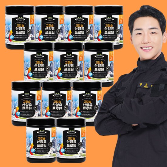 [12통]팔레오 고칼슘 산양유 프로틴(280g*12통 + 보틀2 + 스푼2]
