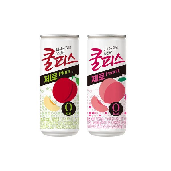 교보문고 (주)서희에프앤비 동원 쿨피스 제로 자두+복숭아 230ml 60캔