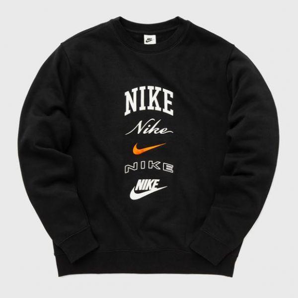 나이키 NIKE 나이키 남성 클럽 BB 스택 그래픽 크루 (FN2610-010) (M NK CLUB CREW STACK GX)