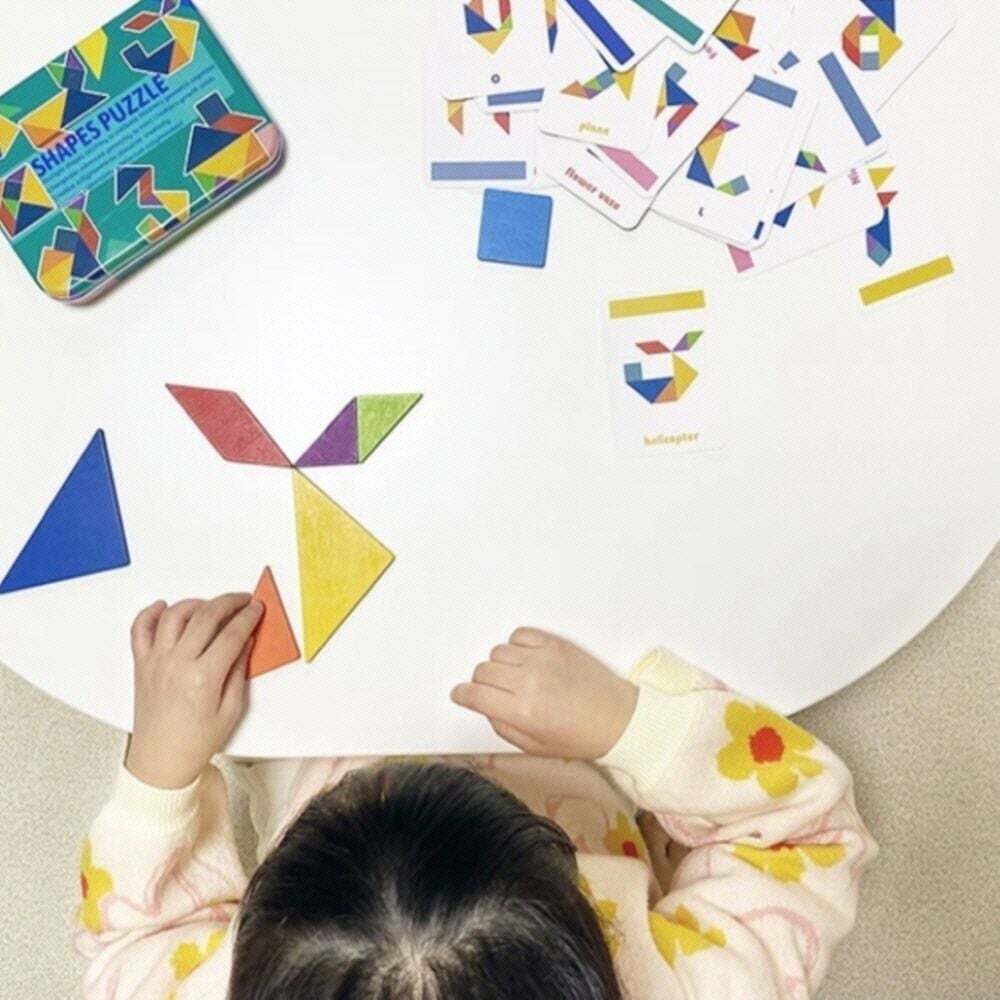 지오벤처스 성냥개비큐브 퍼즐교구 탱그램 어린이집 사고력 교육