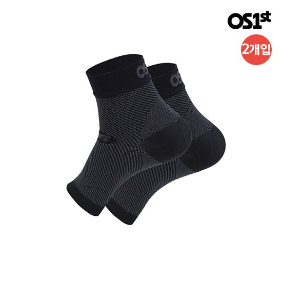 [공식정품] OS1st 미국특허 인체공학 발목 보호대 블랙 2개 (1박스 2개입, 일상 헬스 달리기 등산 축구 마라톤)