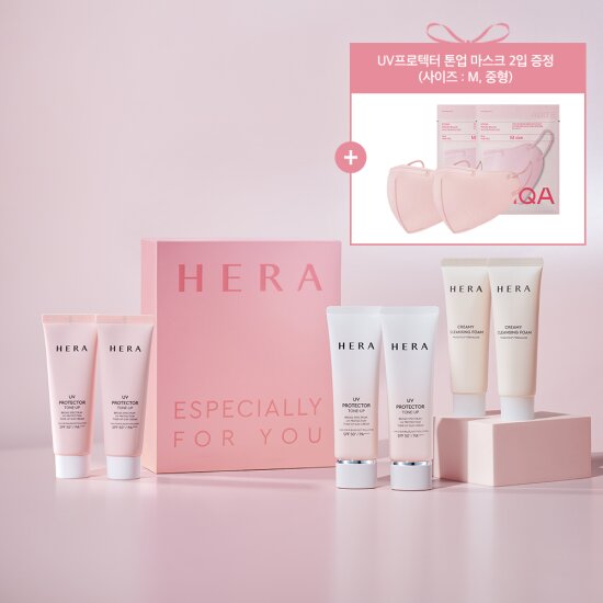[본사직영★빠른배송] 한정판! UV 프로텍터 톤업 50ml *2 + 40ml *2 + 추가구성 패키지