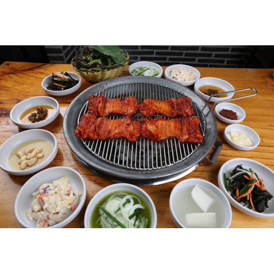 [황토집숯불닭갈비] 세트(소금2+양념2+더덕1+된장1)