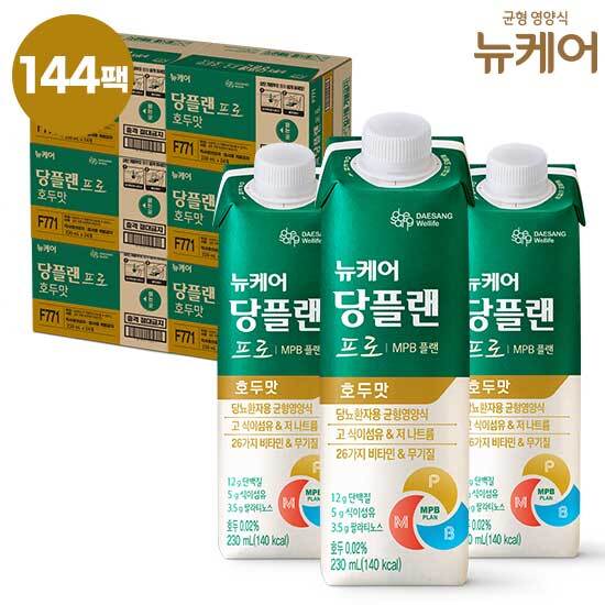 [대상웰라이프]T◆[더블]뉴케어 당플랜 프로 호두맛 144팩 (230ml*24팩*6박스)[H]