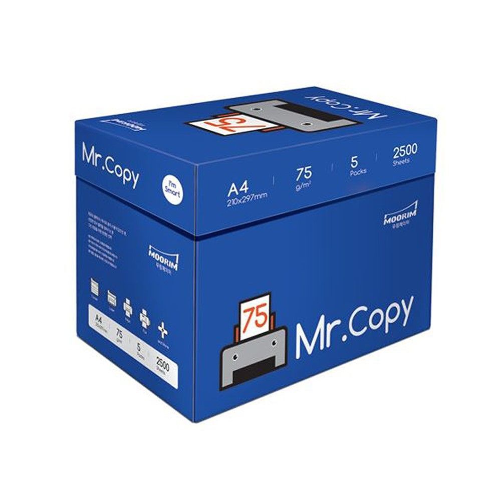 지오벤처스 A4 복사 용지 미스터카피 75g 2500매 1박스