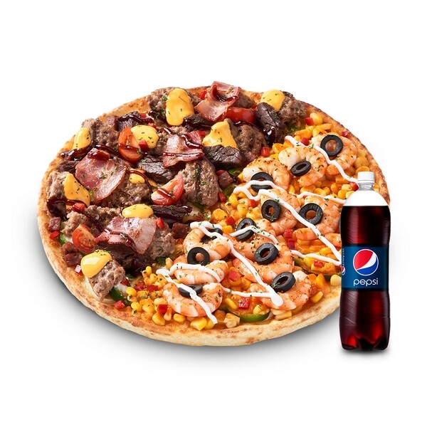 미스터피자 (미스터피자) 햄벅한새우M+콜라1.25