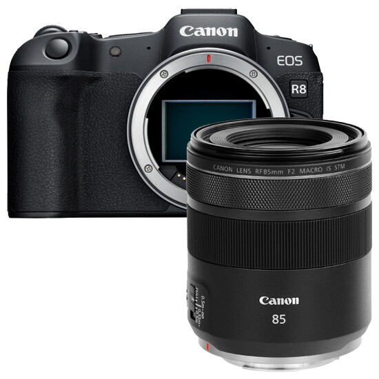 캐논 [캐논][정품] EOS R8 Body + RF 85mm F2 MACRO IS STM + 9361가방(숄더백) + 청소도구 + 포켓융