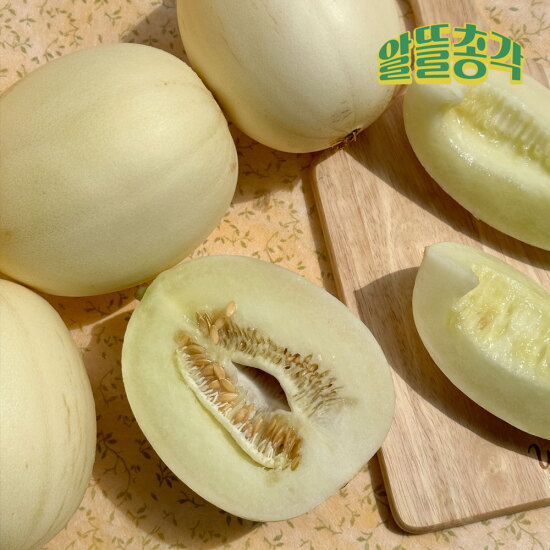 [알뜰총각][알뜰총각][2kg] 고령 성산 산지직송 설향 메론 2kg(3-5과)