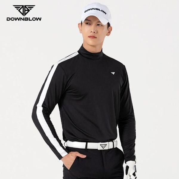 에이치플러스몰 [하프클럽/에이치플러스몰]블로우DBFWLB6005M남자골프반폴라티숙 편안한 골프 dowNEWlow 긴팔 속건성 골프클럽 탄성 볼 데일리 남