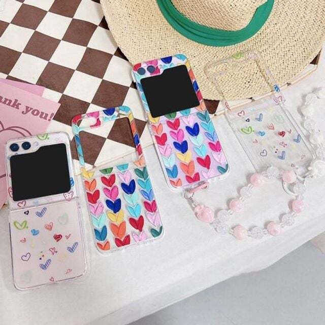 지오벤처스 갤럭시Z플립5 하또하또 손목스트랩 하드케이스 ZFlip5