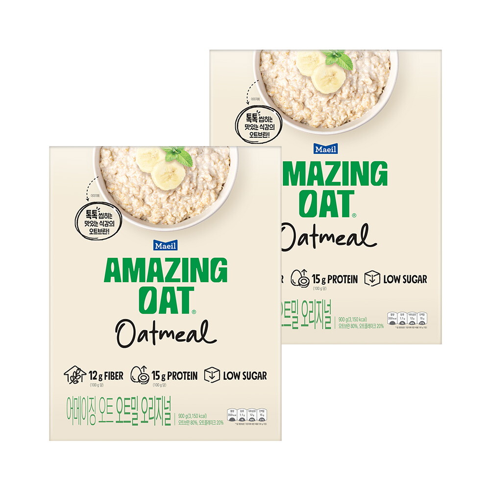 매일유업 [매일] 어메이징오트 오트밀 오리지널 900g 2개