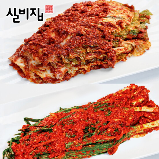 [미미의밥상][미미의밥상] 선화동 실비집 매운 실비김치 배추김치 1kg+파김치 500g (총 1.5kg)