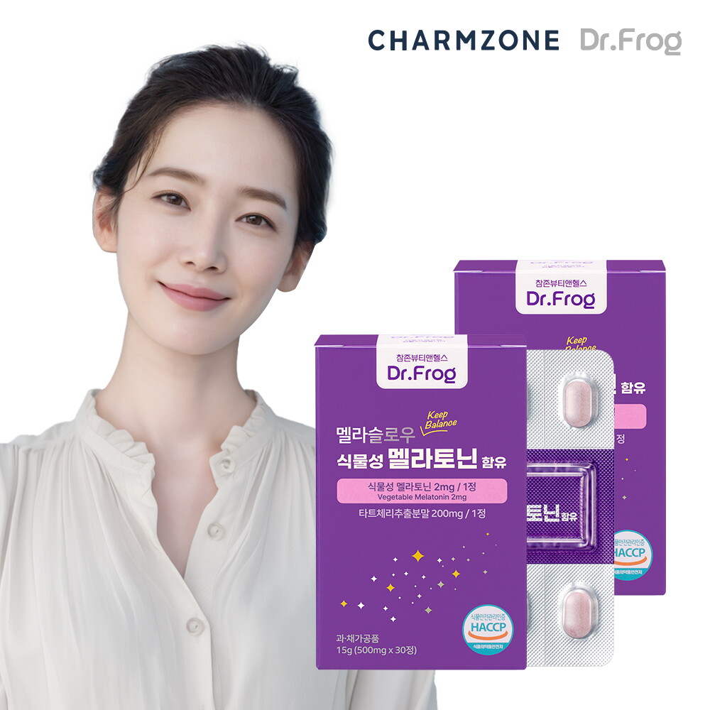 ㈜뉴트리플래닛 참존 참존 닥터프로그 식물성 멜라토닌 2mg 멜라슬로우 2박스