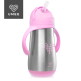 [유미][유미] 이지그립 진공단열 스텐빨대컵 보온 보냉 아기빨대컵 350ml