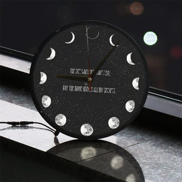 교보문고 꾸밈 ni569-LED시계액자25R 태양과달의시간