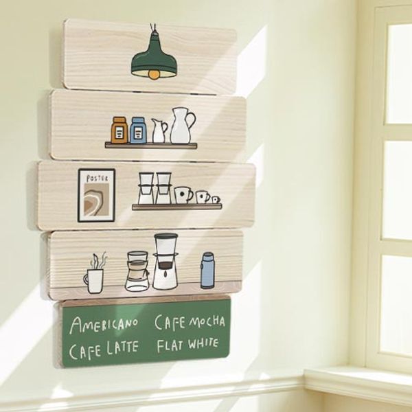 꾸밈 교보문고 꾸밈 eh825-우드패널액자56CmX77.7Cm 카페인테리어(다각형)