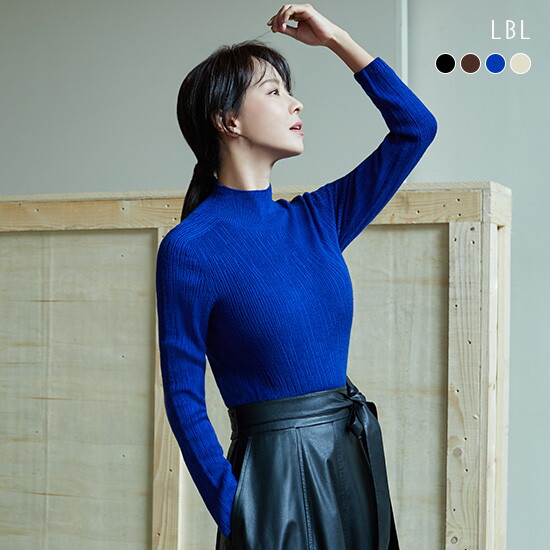 [LBL](런칭가69,900원) Combed 울 100 홀가먼트 플리츠 풀오버