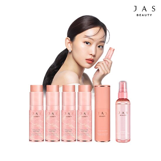 [JAS] 쟈스 콜라겐 멀티밤 (콜라겐 멀티밤 4개 + 후르츠 키스 생기밤 1개 + 콜라겐 미스트 1개)