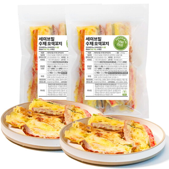 [세이브밀](수제전) 오색꼬지 200g*2팩