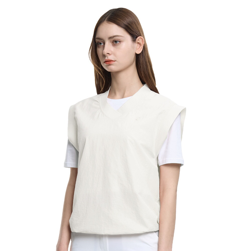 이지바이 [이지바이]투엘라 바스락필드 브이넥 골프 스포츠웨어 데일리 캐주얼 베스트 조끼(W6SV01)