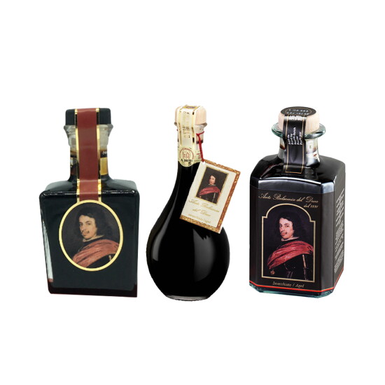 [라 보테가]LA BOTTEGA 모데나 발사믹식초 혼합 3종(안포라·쿠비카·베키아) 250ml × 각 1병