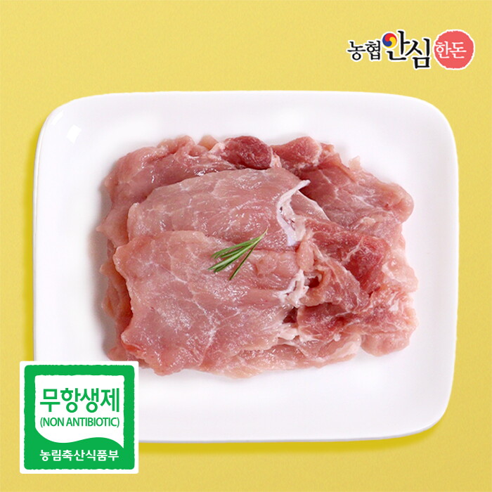 [토리팜]농협안심한돈 [농협안심한돈](냉장)무항생제 국내산 후지(뒷다리살) 불고기용 500g