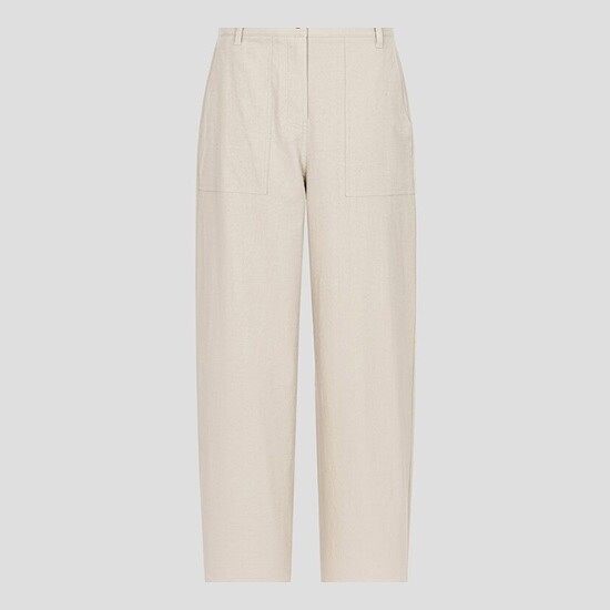 빈폴레이디스(상반기) 리넨 혼방 배럴 팬츠 - 베이지/BF6321C26A