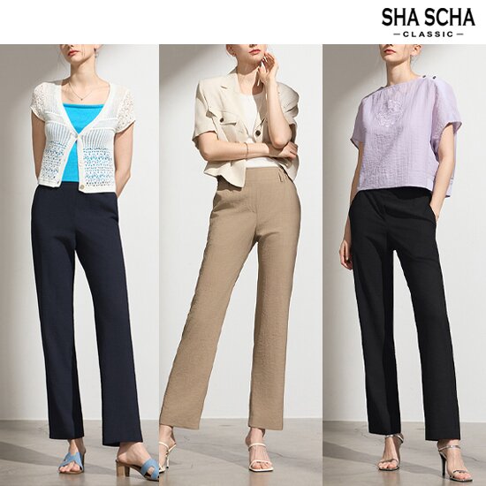 [홈쇼핑인기]샤샤 스트레이트핏 썸머 팬츠 1종