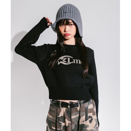 엘엠씨 엘엠씨(진유니) 엘엠씨 WM STAR LOGO CROPPED KNIT black 4494185 0LM44FKN821BLK