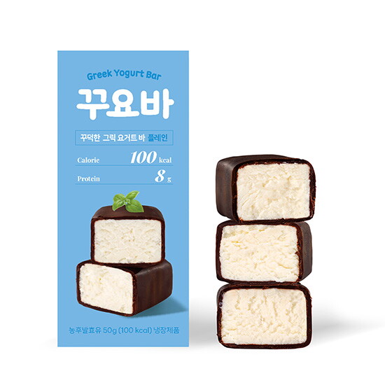 [칼리그릭]꾸덕한 그릭요거트 단백질바 50g x 10개입 플레인 딸기맛