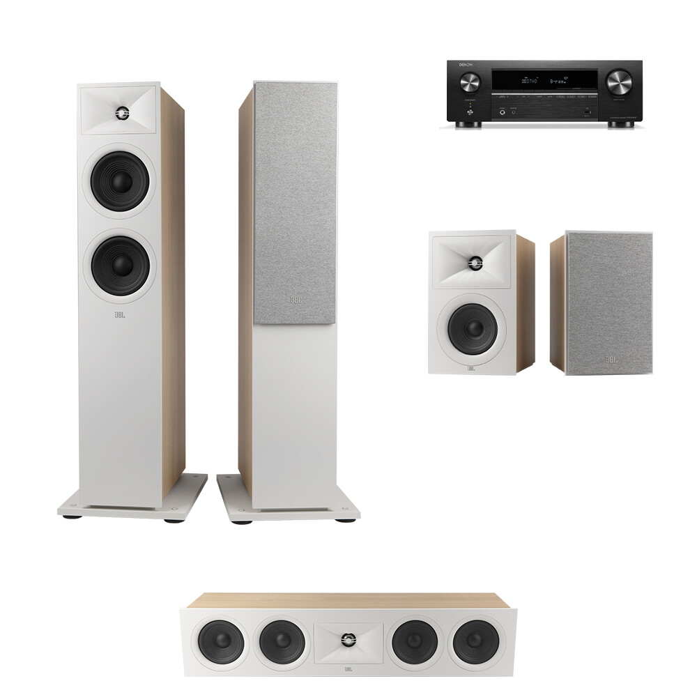 DENON 데논 AVR-X580BT + JBL 260F 5채널(250B) 홈시어터 스피커