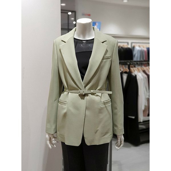 (주)마리오(API) 케이엘 [하프클럽/KL]MARIO테일러드 원버튼 벨트 재킷 KWJKPB0200