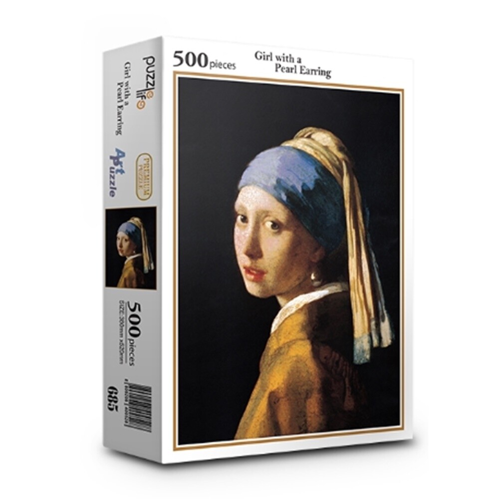 퍼즐라이프 명화 풍경 직소퍼즐 500피스 진주 귀걸이를 한 소녀 PL685