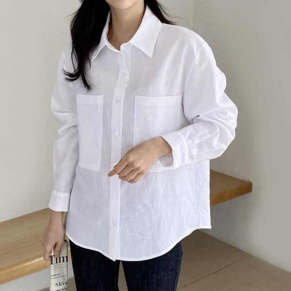 셀러허브(하프클럽) [하프클럽/셀러허브_여성트랜드패션]여자 마원단 빅사이즈 카라 SS 젠더리스룩 셔츠