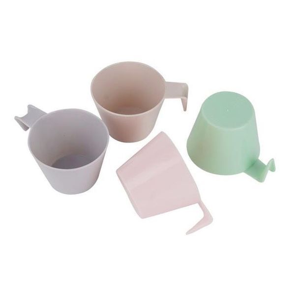 셀러허브(하프클럽) [하프클럽/셀러허브_여성트랜드패션]미니컵 4p 소풍 나들이 손잡이컵 음료 주스