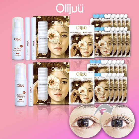 [더블]롯데최초!특허받은 속눈썹 반-짝♥ 속눈썹 펌 키트 더블구성(20회분)