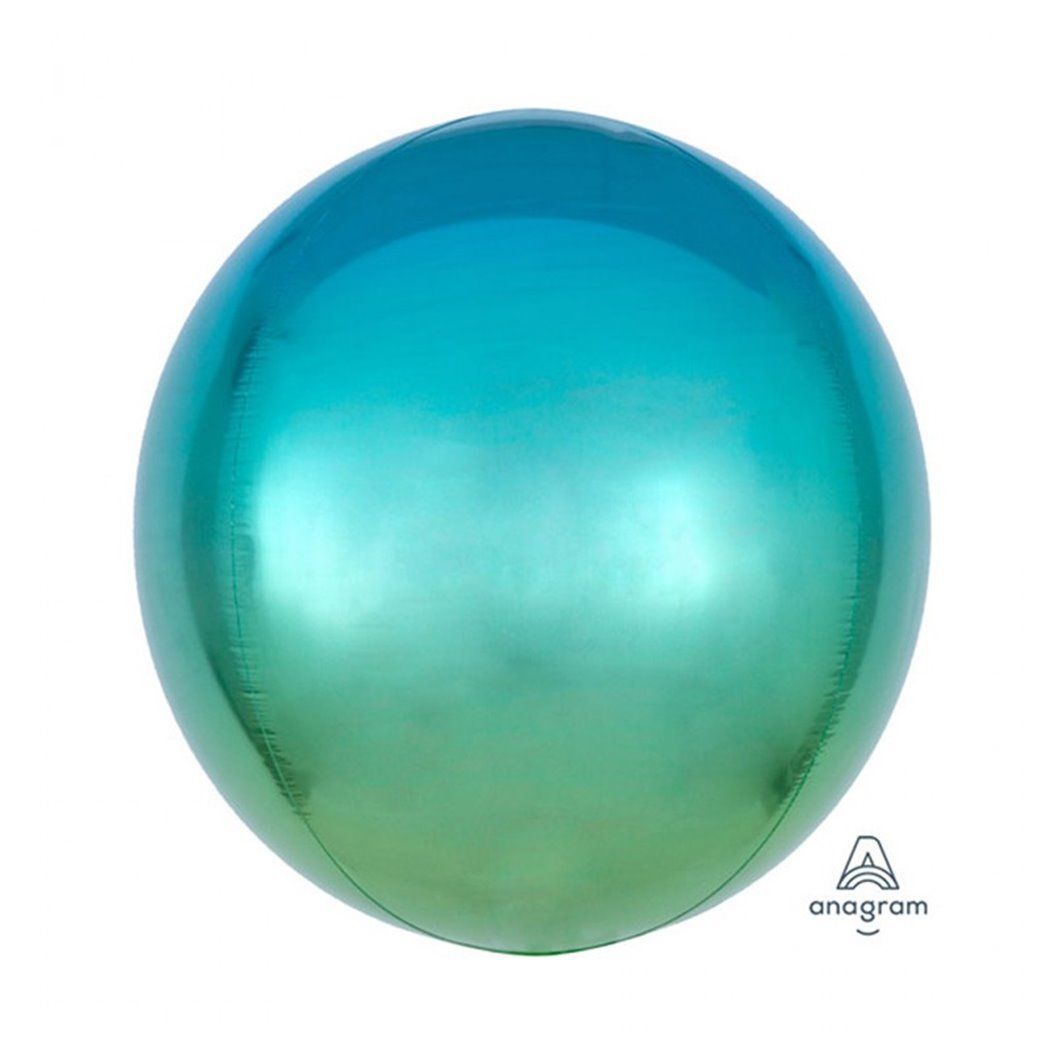 지오벤처스 PWM - DK 오브옹브레은박풍선(블루그린) 생일 풍선