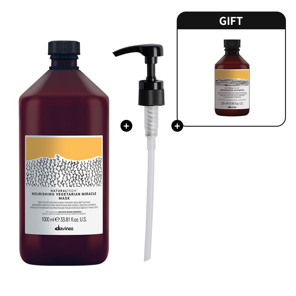 다비네스 (정품 증정) 너리싱 베지테리언 미라클 마스크 1000ml (+샴푸 250ml)
