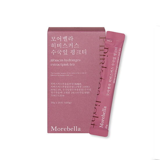 [모어벨라][모어벨라] 히비스커스 수국잎 핑크티 1box