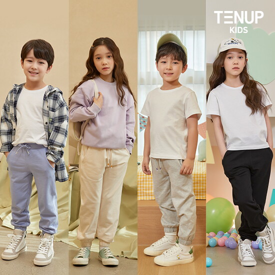 [텐업]KIDS 코튼 조거핏 밴딩 팬츠 3종