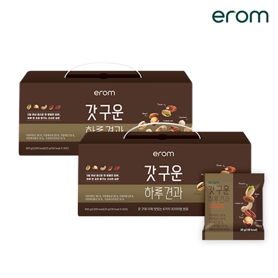 [이롬]★엘라이브 특가★이롬 갓 구운 하루견과 2박스 (20g x 30포 x 2박스)