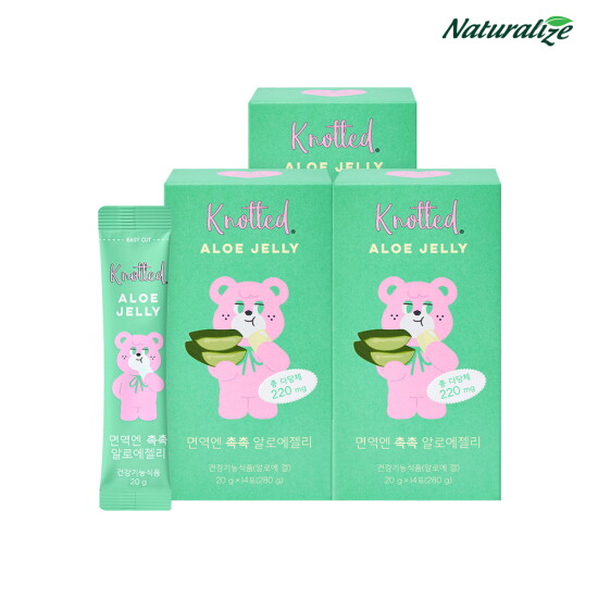 [노티드건강]노티드 면역엔 촉촉 알로에 젤리스틱 3박스/ 총다당체 220mg