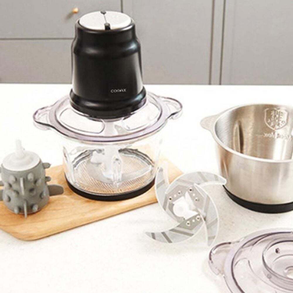 지오벤처스 유리 스텐용기 멀티다지기 분쇄기 2L 믹서 마늘박피기