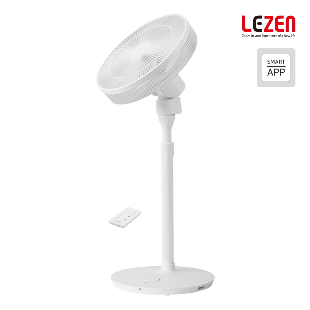 LEZEN / (주)이앤에스인터내셔널 르젠 2세대 앱연동 BLDC 저소음 리모컨 선풍기 LZEF-DC130 네이틀그레이